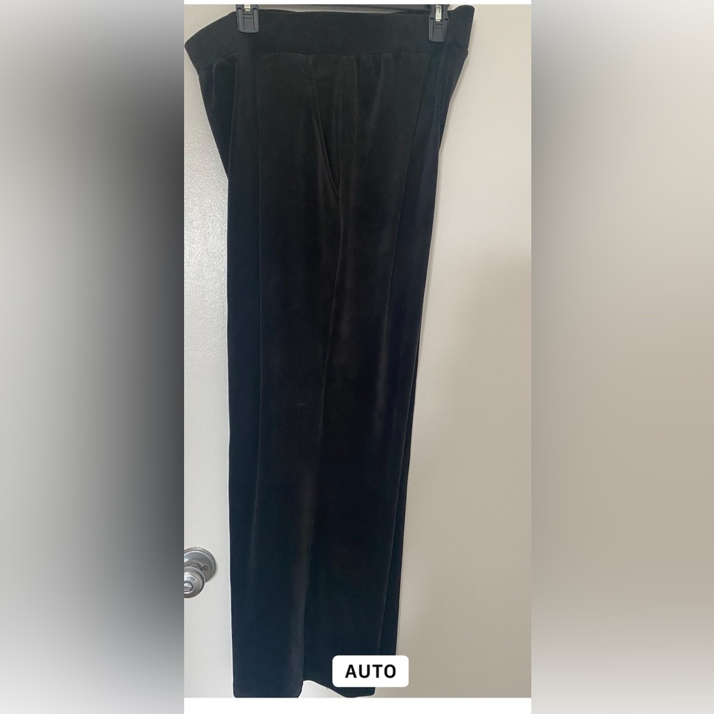 Elegant Black Velvet Pants